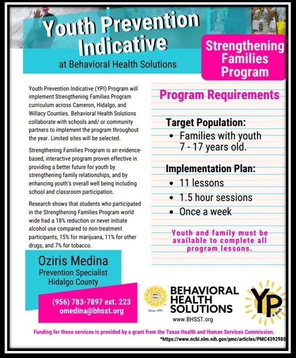 Youth Prevention Indicative Program