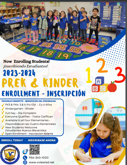 Pre-K and Kinder Registration