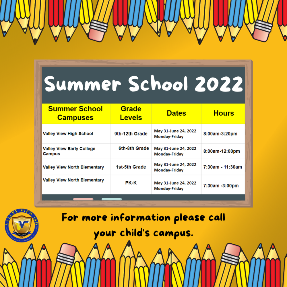 Summer School Dates