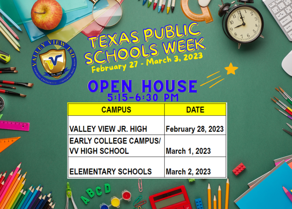 Texas Public School Week/​Open House 