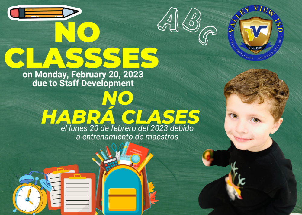 No Classes February 20, 2023