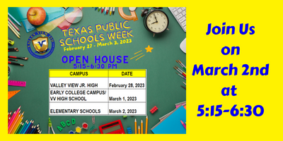 Texas Public School Week!