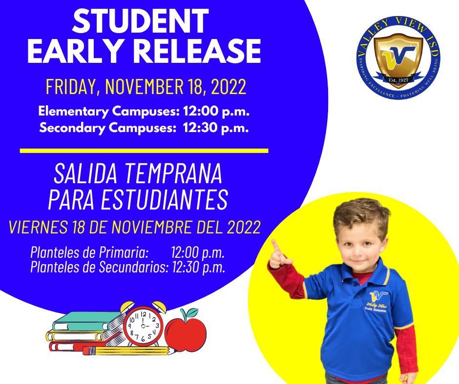 VVISD Student Early Release