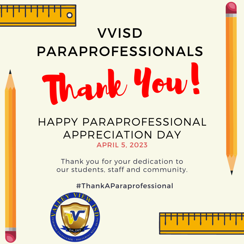 Paraprofessional Appreciation Day!
