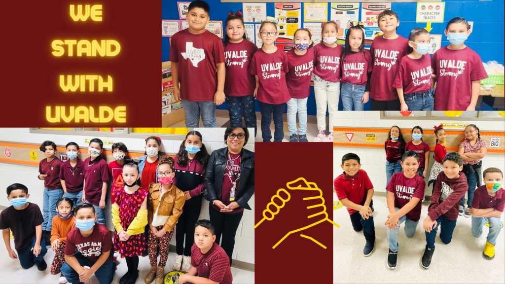 Valley View South Elementary stands with Uvalde